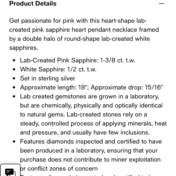 π Host Pick π Pink Sapphire Necklace - Picture 3 of 8